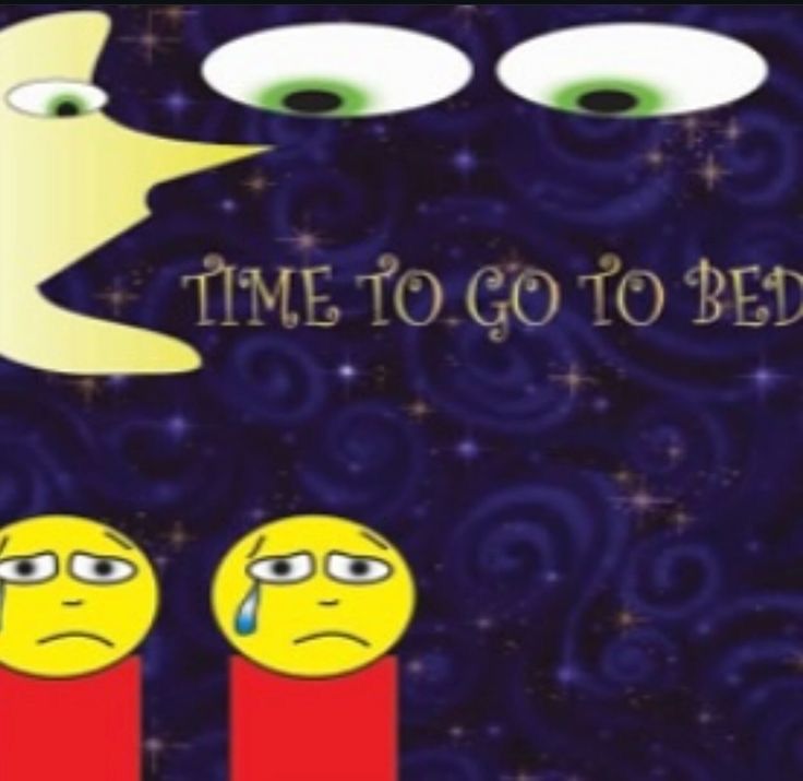 time to go to bed said by a moon